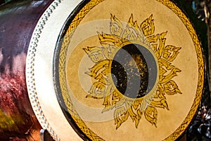 Temple drum in Thailand.