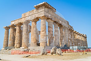 Temple E at Selinunte in Sicily is a greek temple