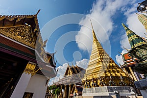 Temple of the Emerald Buddha Wat Phra Kaew in bangkok, Thailan