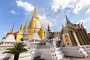 Temple of the Emerald Buddha or Wat Phra Kaew temple, Bangkok, Thailand