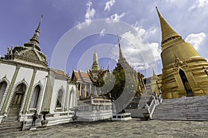 Temple of the Emerald Buddha or Wat Phra Kaew temple, Bangkok, Thailand