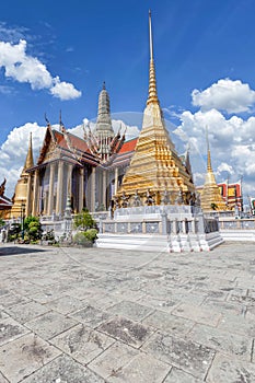 Temple of the Emerald Buddha or Wat Phra Kaew temple, Bangkok, Thailand