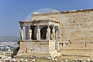 Temple of Erechteion at Athens, Greece