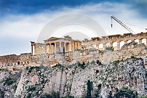 Temple Erechtheion Parthenon Acropolis Athens Greece