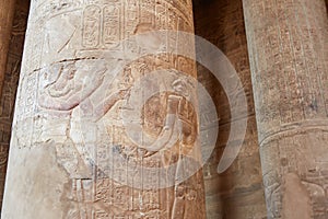 The Temple of Esna in Middle Egypt, dedicated to the creator god Khnum