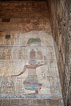 The Temple of Esna in Middle Egypt, dedicated to the creator god Khnum