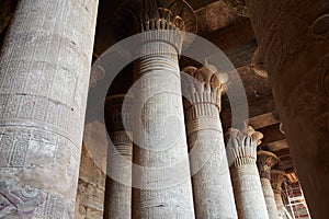 The Temple of Esna in Middle Egypt, dedicated to the creator god Khnum