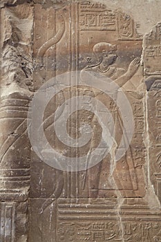 The Temple of Esna in Middle Egypt, dedicated to the creator god Khnum