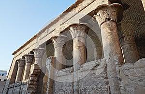 The Temple of Esna in Middle Egypt, dedicated to the creator god Khnum