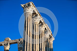 Temple of Evora is one of the historical sites of the citty of E photo