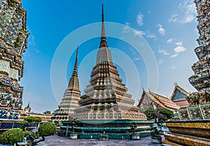 Temple exterior Wat Pho temple bangkok Thailand