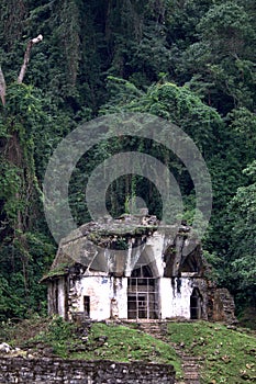 Temple of the Foliated Cross in Palenque photo