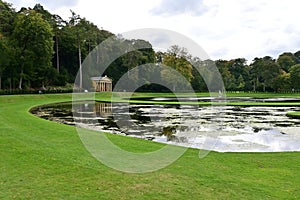 Temple, Fountains Abbey and Studley Royal Water Garden, nr Ripon, North Yorkshire, England, UK