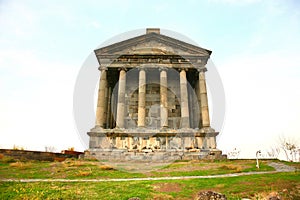 The Temple of Garni is Greco-Roman colonnaded building near Yerevan , Armenia