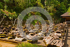 The temple of Goa Gajah near Ubud on the island of Bali