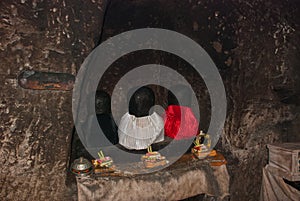 The temple of Goa Gajah near Ubud on the island of Bali