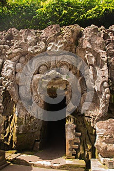 The temple of Goa Gajah near Ubud on the island of Bali