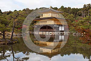 Temple of the Golden Pavilion in Kyoto, Japan