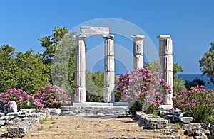 Temple of the Great Gods at Samothraki, Greece photo