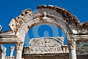 Temple of Hadrian in Ephesus(Efes)from Roman time