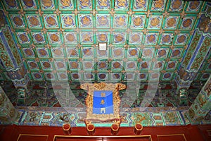 Temple of Heaven (Altar of Heaven)-- Inside the Hall of Prayer for Good Harvests, Beijing