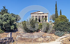 Temple of Hephaestus in Agora, Athens, Greece