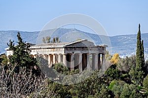 The Temple of Hephaestus or Hephaisteion also Hephesteum is an ancient greek temple located at the archaeological site of Agora
