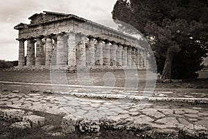 Temple of Hera. Paestum. Salerno. Campania. Italy