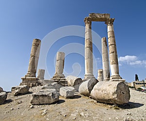 Temple of Hercules in Amman Ci