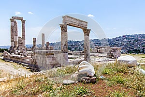 Temple of Hercules, at the Amman Citadel, Amman, Jordan