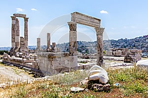 Temple of Hercules, at the Amman Citadel, Amman, Jordan