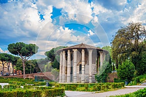 The Temple of Hercules Victor in Rome photo
