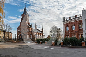 The temple of the Holy Rosary of the Blessed virgin Mary Catholic Church in Vladimir, Russia.