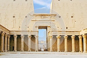 The Temple of Horus at Edfu in Egypt