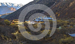 Temple in Huanglong Valley