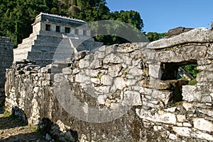 Temple of Inscriptions in the ancient Mayan city of Palenque