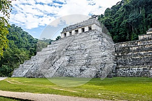 Temple of Inscriptions at mayan ruins of Palenque - Chiapas, Mexico