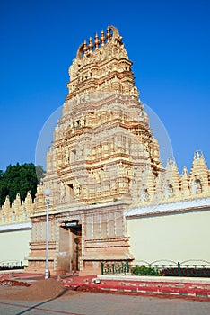 The temple inside the famous Mysore Palace in Mysore City, Karnataka State, India. photo