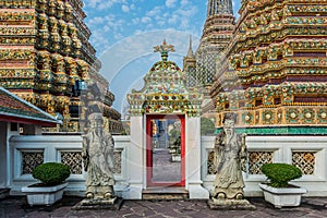 Temple interior Wat Pho temple bangkok Thailand