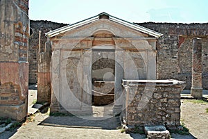 Temple of Iside in Pompei archeological site