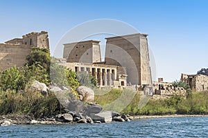 The temple of Isis from Philae, Aswan, Egypt