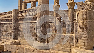 Temple of Isis at Philae Island in Aswan, Egypt