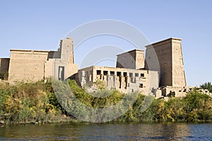 The temple of Isis from Philae near to Aswan, Egypt