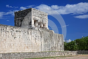 Temple of the Jaguar, Chichen Itza, Mexico photo