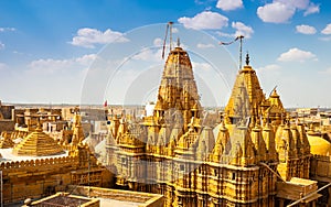 Temple in Jaisalmer Fort, Rajasthan, India.