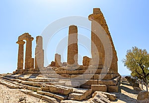 Temple of Juno in the Valley of the Temples in Agrigento