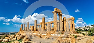 The Temple of Juno in the Valley of the Temples at Agrigento, Sicily photo