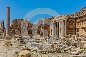 Temple of Jupiter romans ruins Baalbek Beeka Lebanon photo