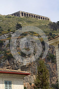 Temple of Jupiter in Terracina, Lazio, Italy.