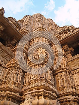 Temple in Khajuraho. Madhya Pradesh